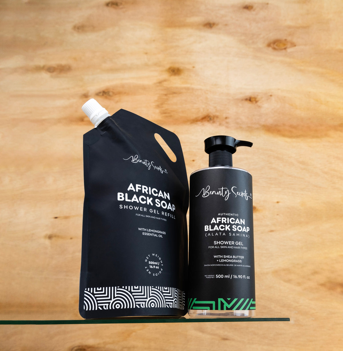 Black Soap Shower Gel 500ml - Refill Pouch