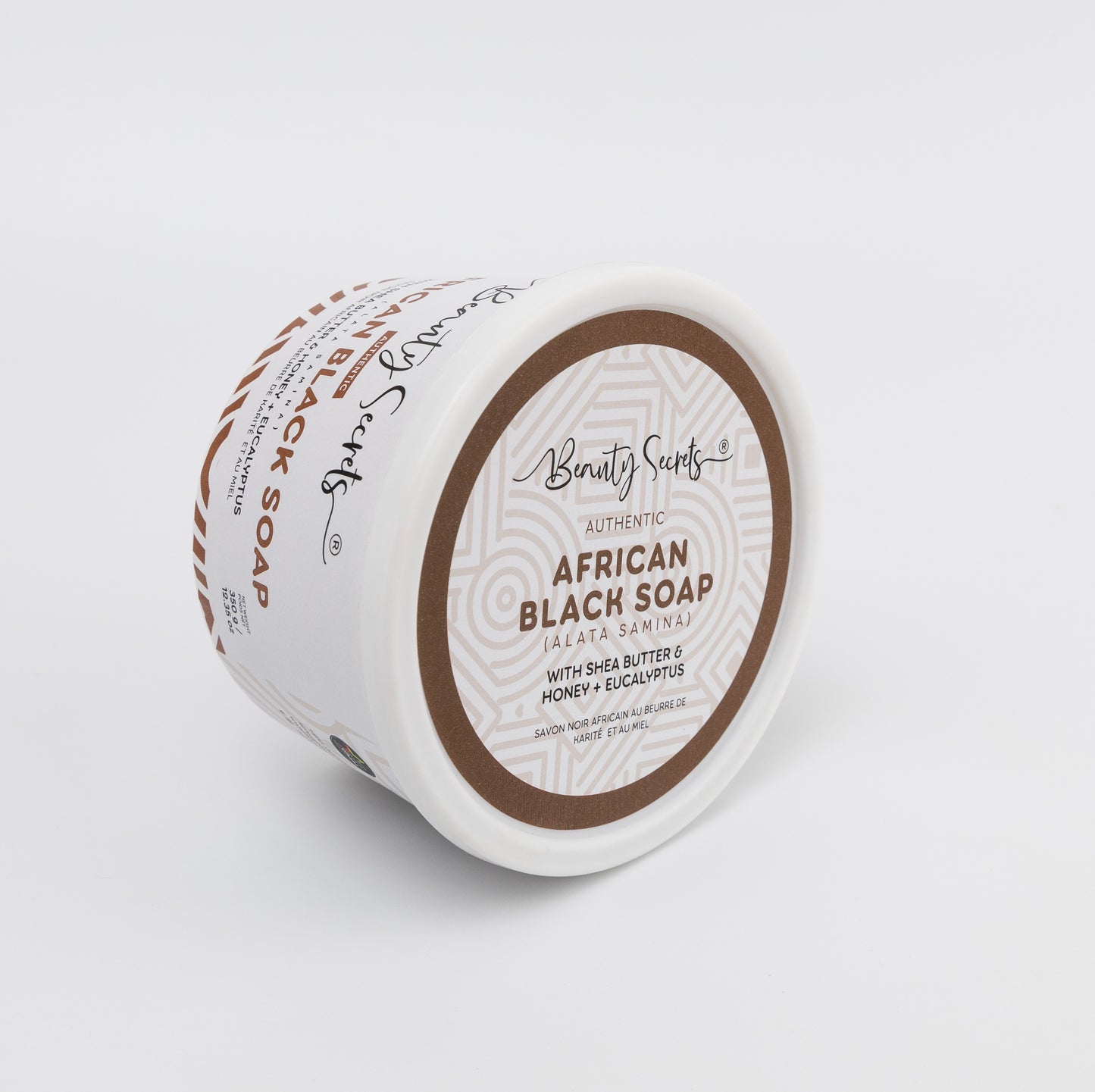 Savon noir africain au beurre de karité, miel et eucalyptus