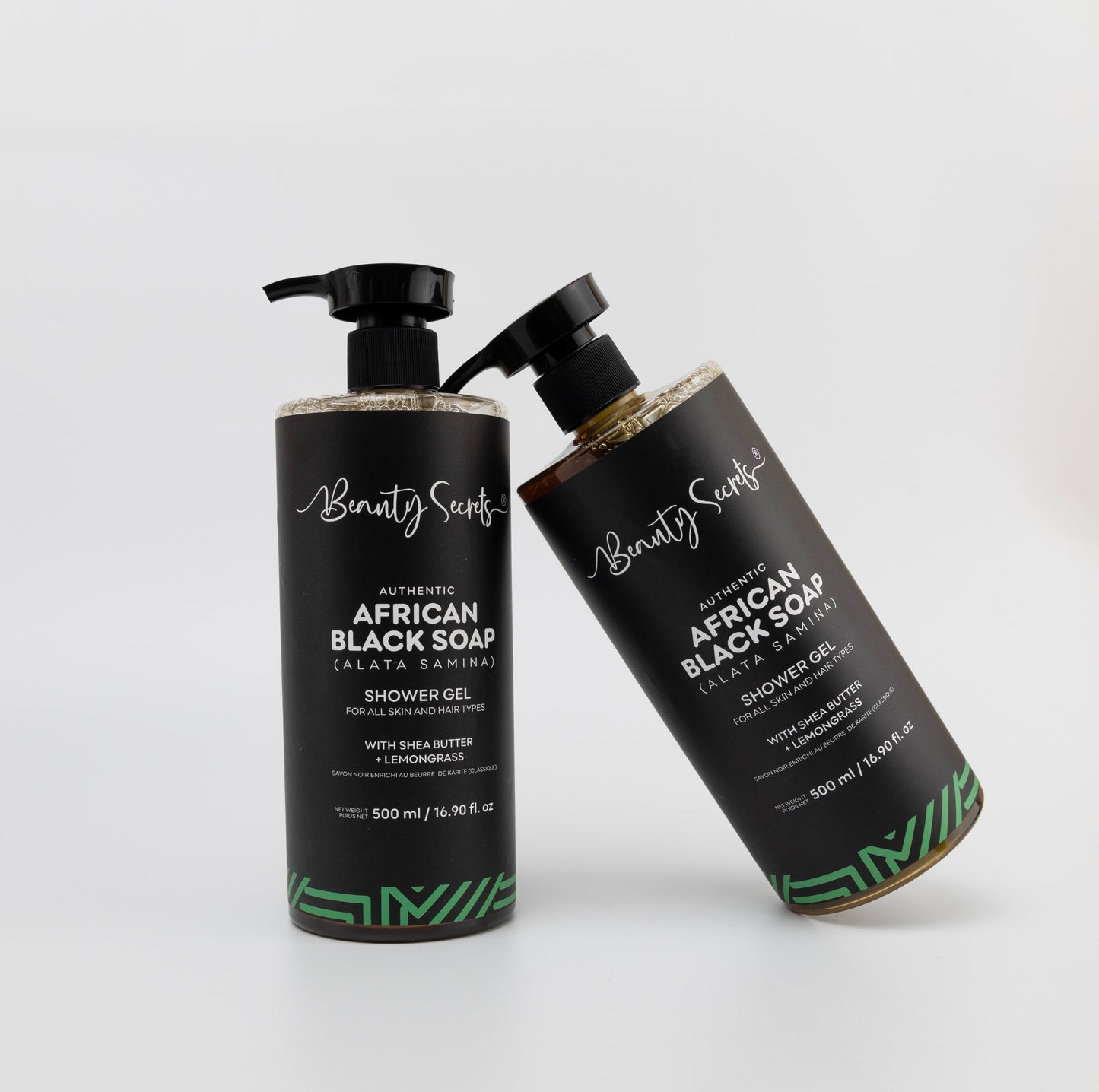 Gel douche au savon noir africain et beurre de karité