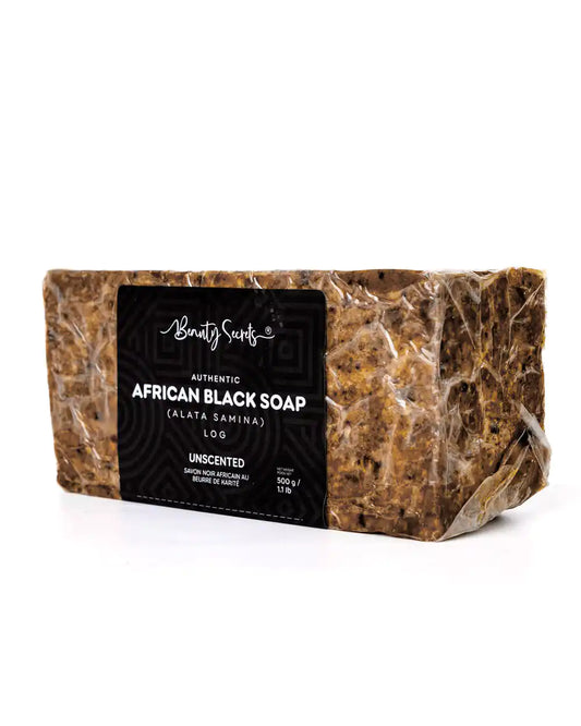 Bûche de savon noir africain non parfumée