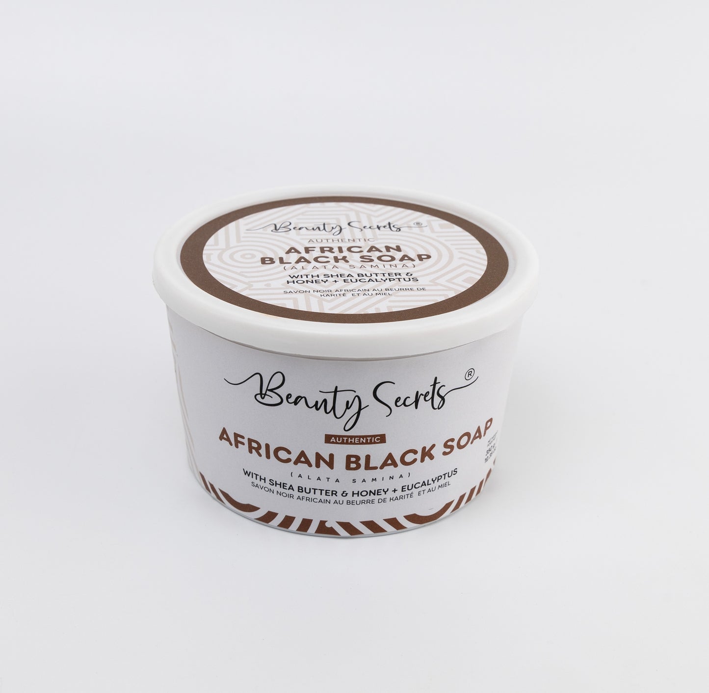 Savon noir africain au beurre de karité, miel et eucalyptus