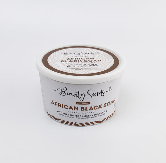 African Black Soap with Shea Butter, Honey & Eucalyptus