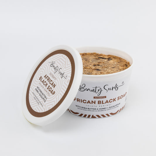 African Black Soap with Shea Butter, Honey & Eucalyptus