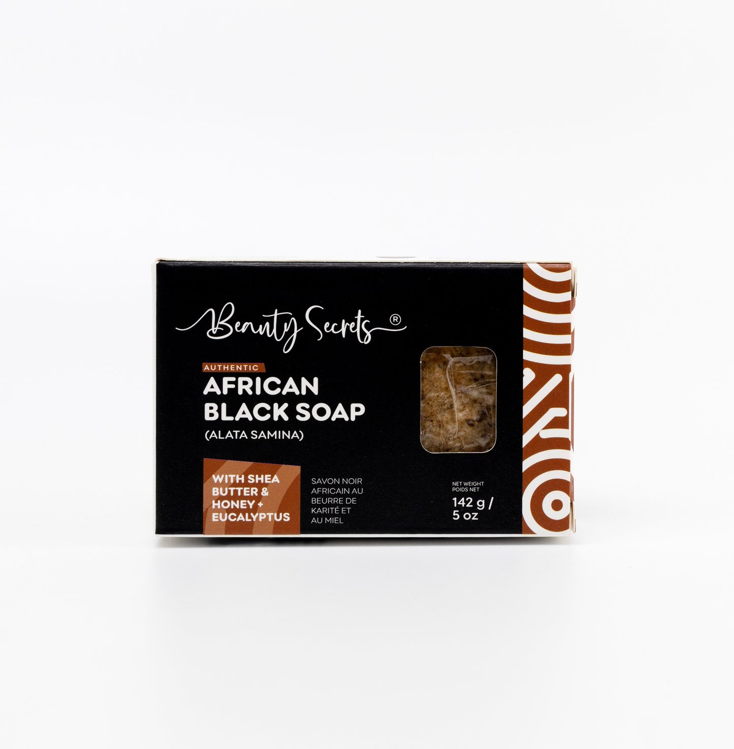 African Black Soap with Shea butter, Honey & Eucalyptus