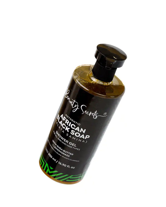 Gel douche au savon noir africain et beurre de karité