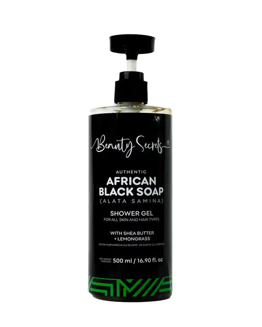 Gel douche au savon noir africain et beurre de karité