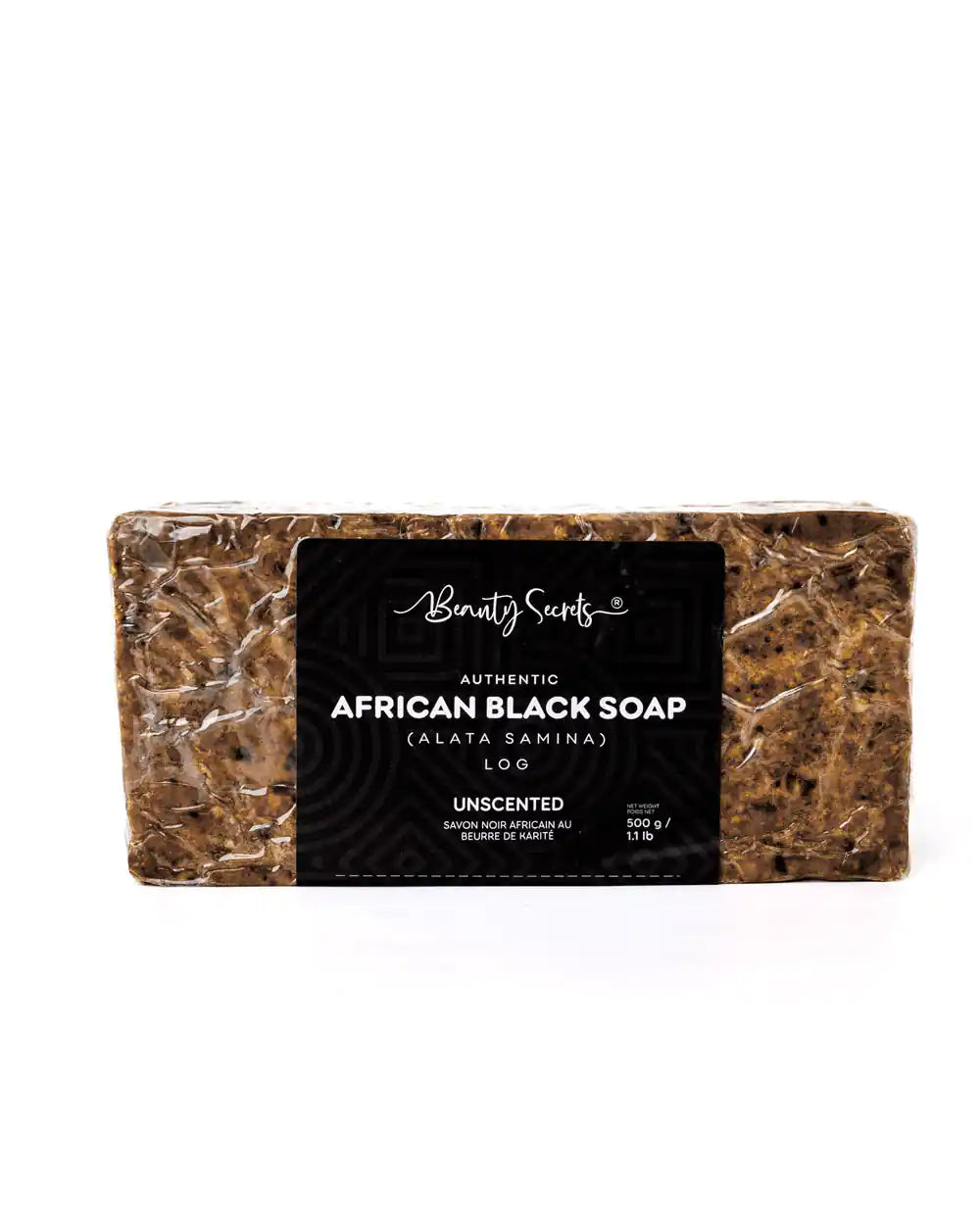 Bûche de savon noir africain non parfumée